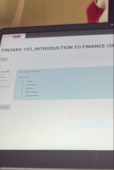 FIN 3 6 8 0 - 1 0 2 _ INTRODUCTION TO FINANCE (
