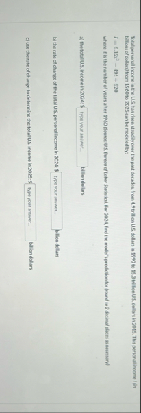 Total personal income in the U . S . has risen