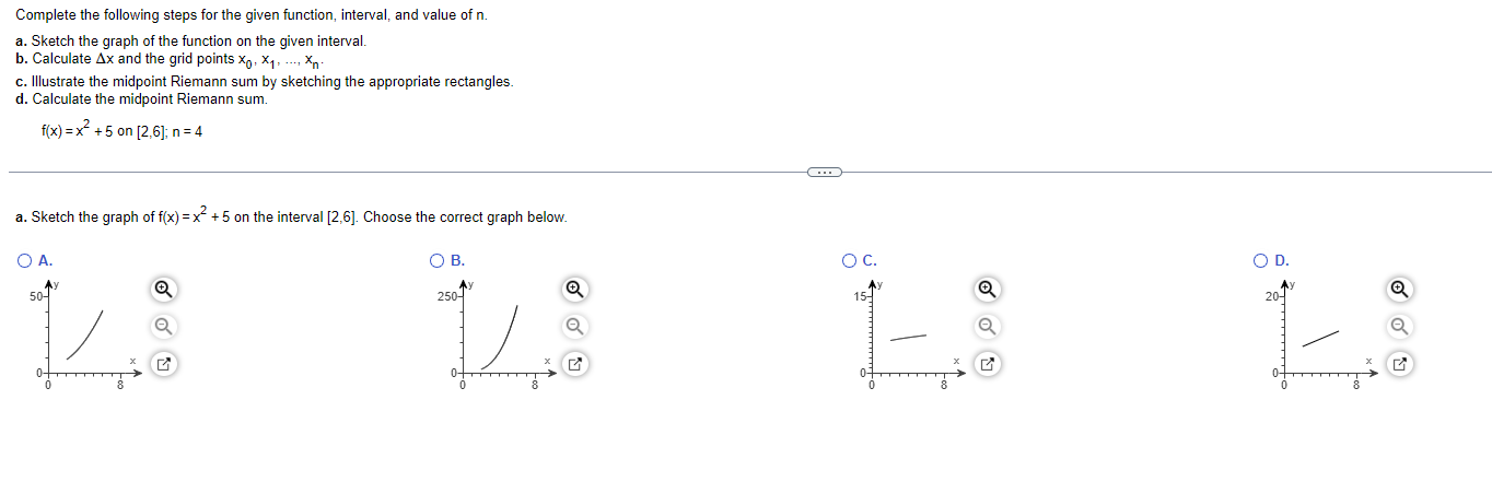 Complete the following steps for the given