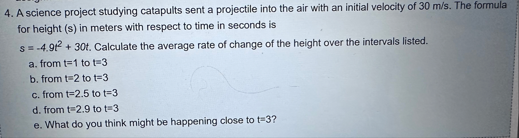 A science project studying catapults sent a