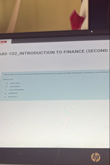 5 8 0 - 1 0 2 _ INTRODUCTION TO FINANCE ( SECOND
