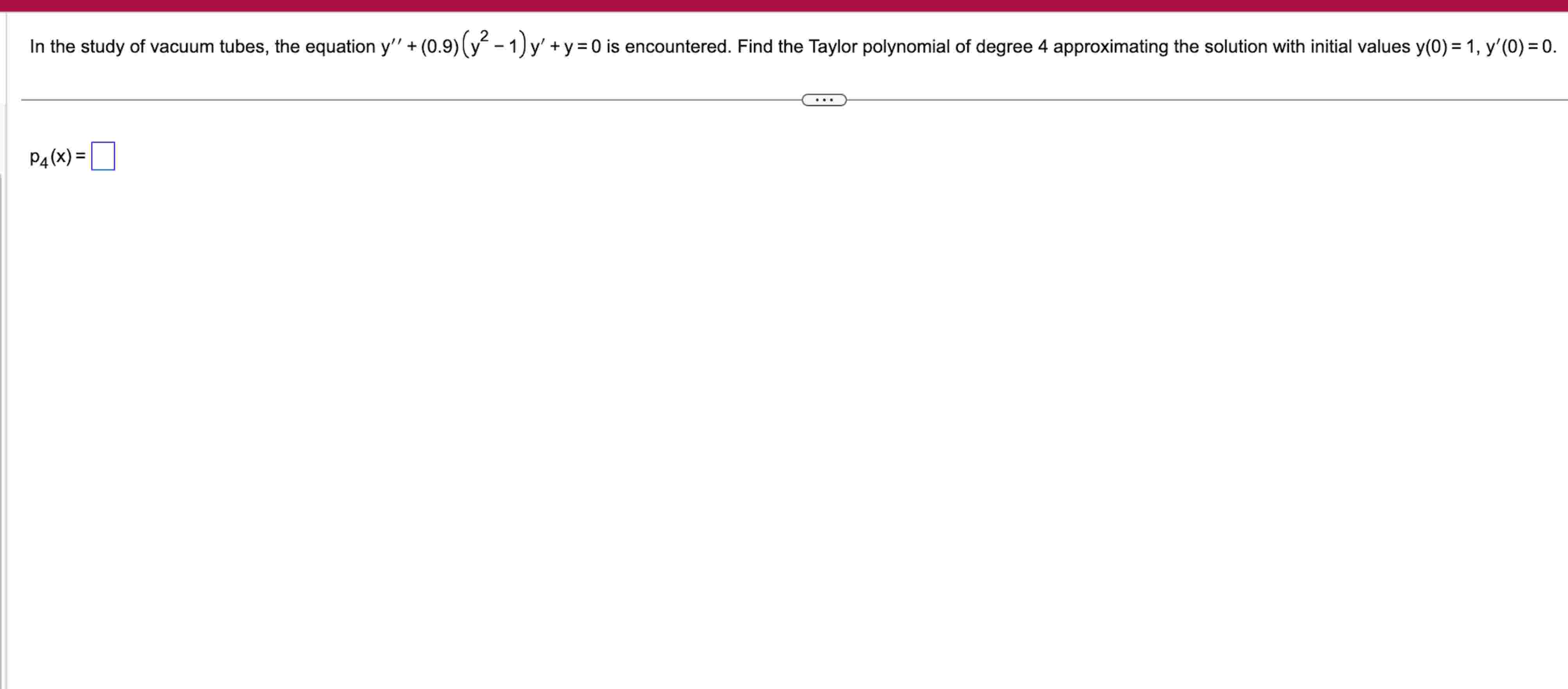 I n the study o f vacuum tubes, the equation y '