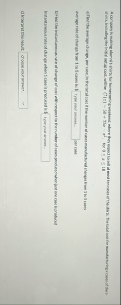 A company is making alumni t - shirts for