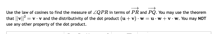 Use the law o f cosines t o find the measure o f