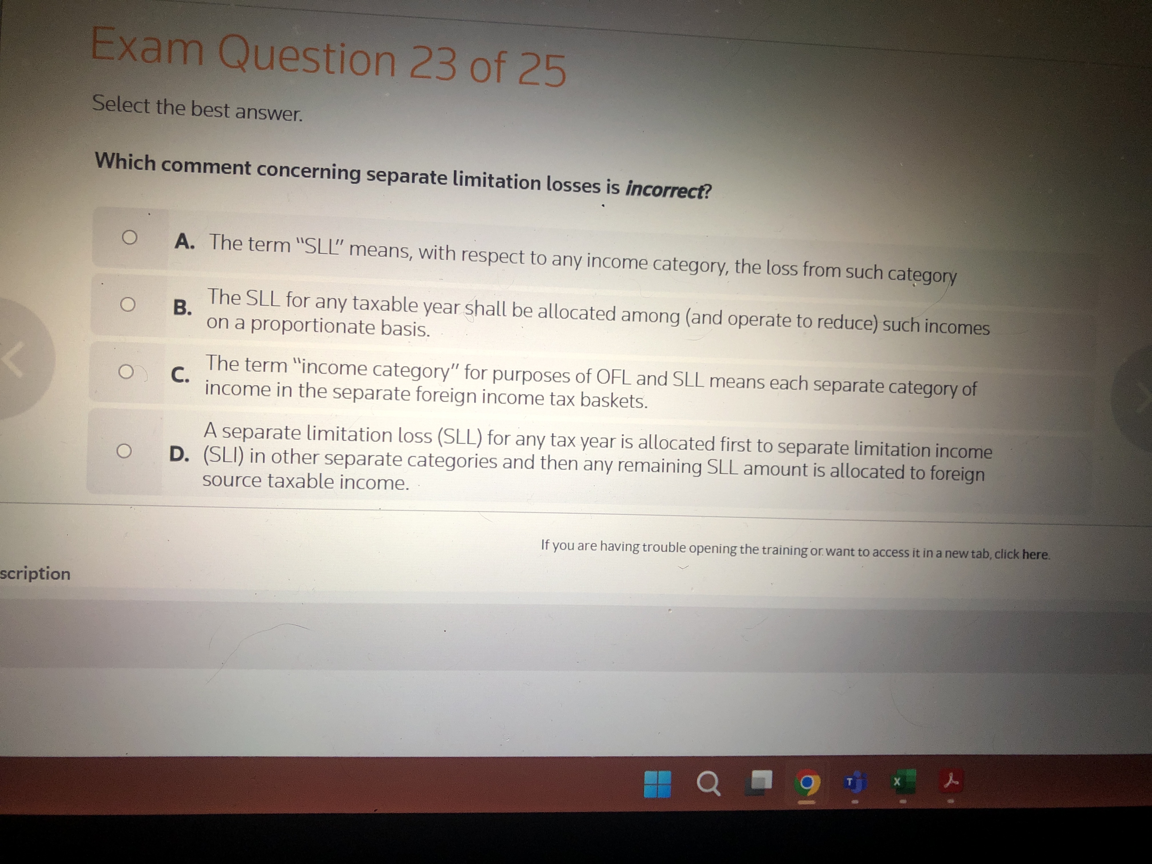 Which comment concerning separate limitation