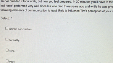 You've dreaded it for a while, but now you feel