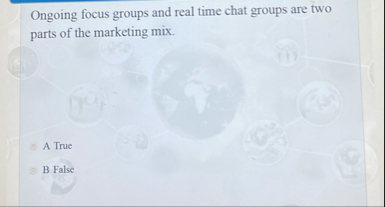 Ongoing focus groups and real time chat groups
