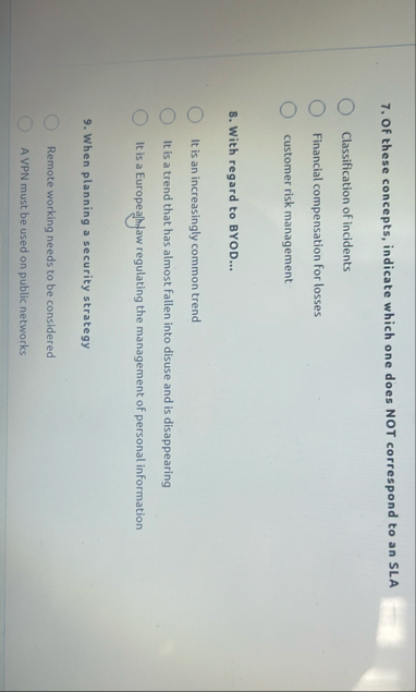 Of these concepts, indicate which one does NOT