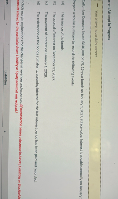 arrent Attempt in Progress Your answer is