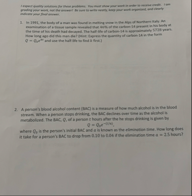 I expect puality solveions for these problems.