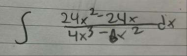 2 4 x 2 - 2 4 x 4 x 3 - 6 x 2 d x