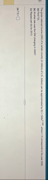 The gross national income ( GNI ) of a certain