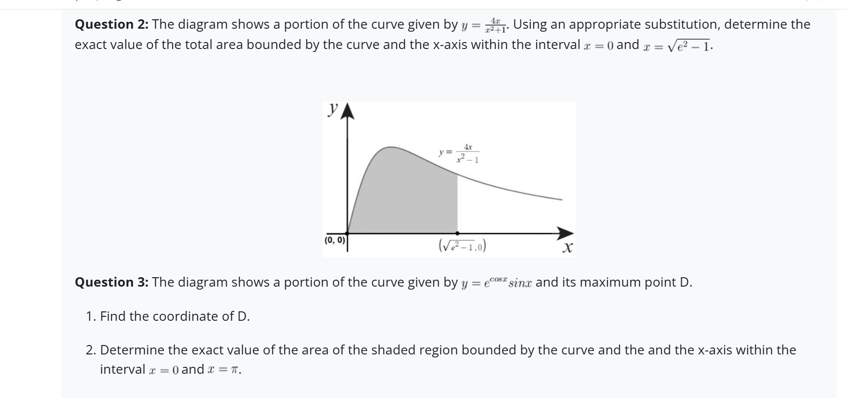 Question 2 : The diagram shows a portion o f the