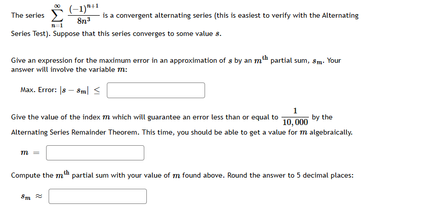 The series \ sum _ ( n = 1 ) ^ ( \ infty ) ( ( -