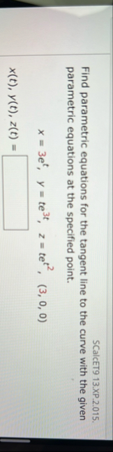 SCalcET 9 1 3 . XP . 2 . 0 1 5 . Find parametric