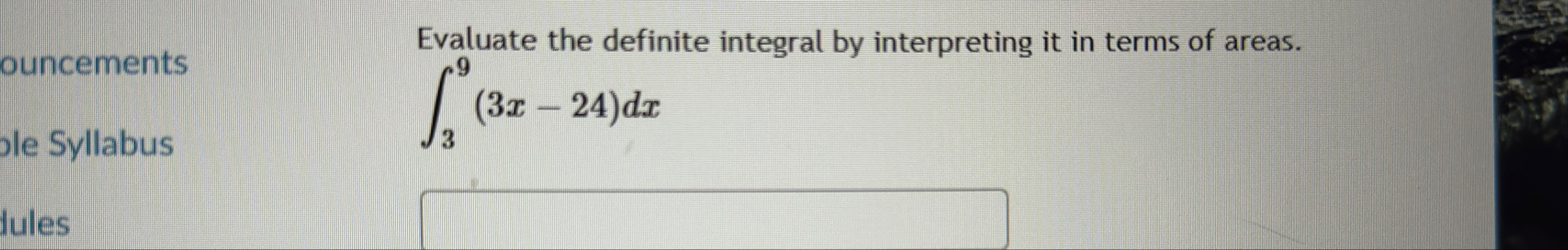Evaluate the definite integral by interpreting it
