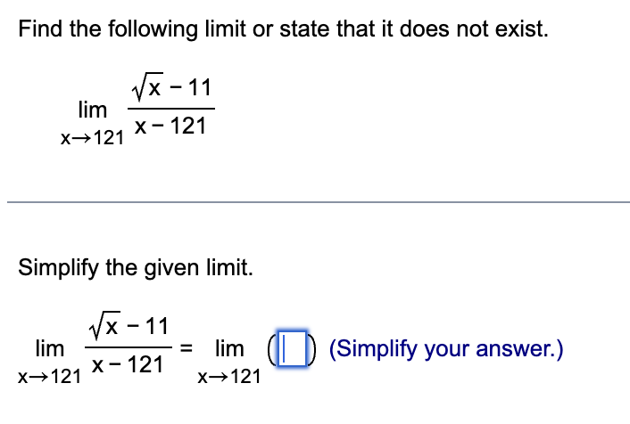 Find the following l i m i t o r state that i t