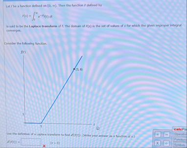 Let f be a function defined on [ 0 , ) . Then the