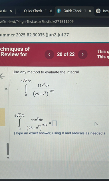 Quick Check - 1 Quick Check - 1 Inte / Student /