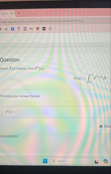 Calculu o . view.usg.edu / d 2 1 / le / content /