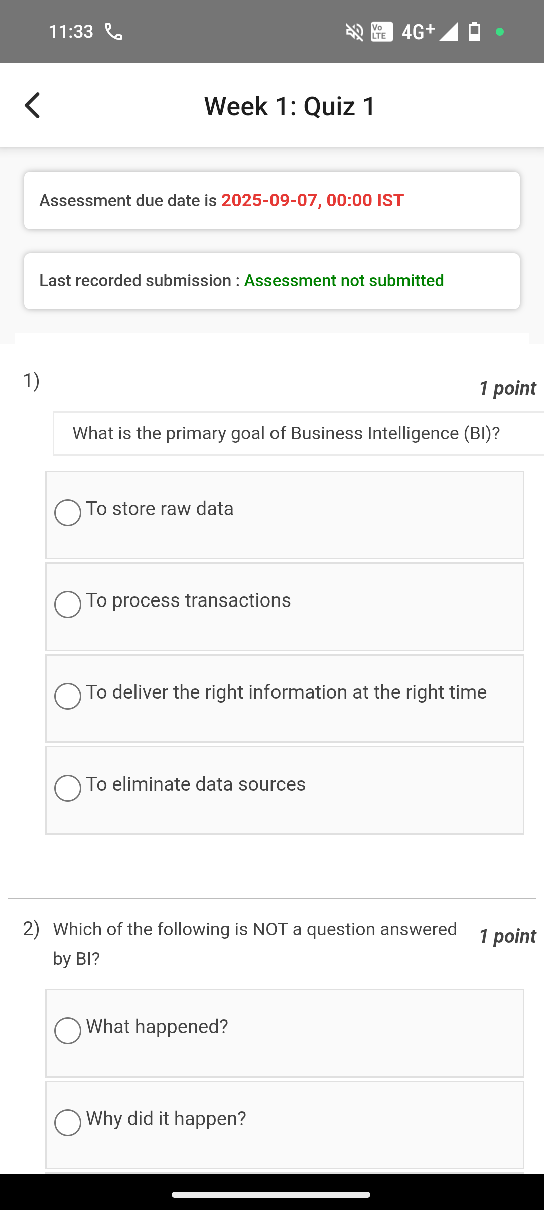 code class = "asciimath" > Assessment due date is