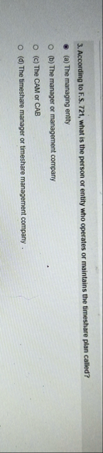 According to F . S . 7 2 1 , what is the person