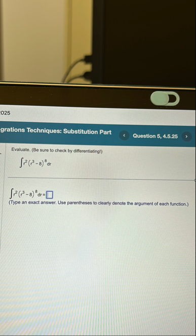 0 2 5 grations Techniques: Substitution Part