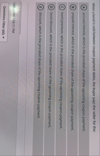 When a bond is sold between coupon payment dates,