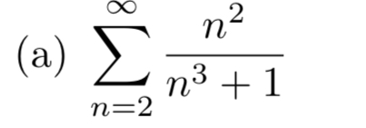 n = 2 n 2 n 3 + 1 integral test