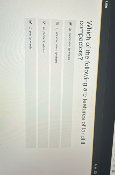 Line 2 1 2 0 Which of the following are features