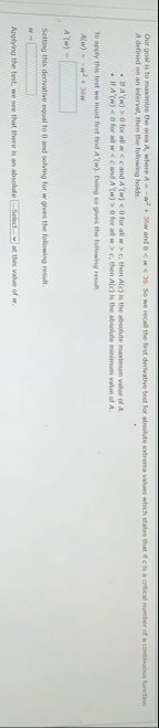 A defined on an interval, then the following