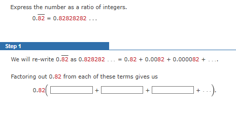 Express the number a s a ratio o f integers. 0 .