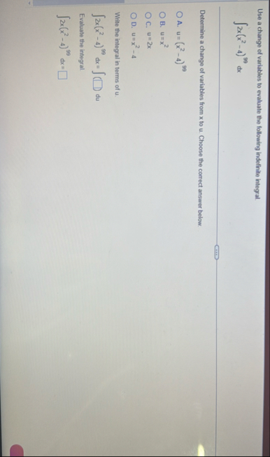 Use a change of variables to evaluate the