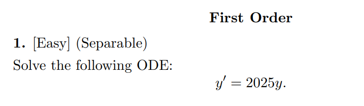 First Order [ E a s y ] ( S e p a r a b l e )