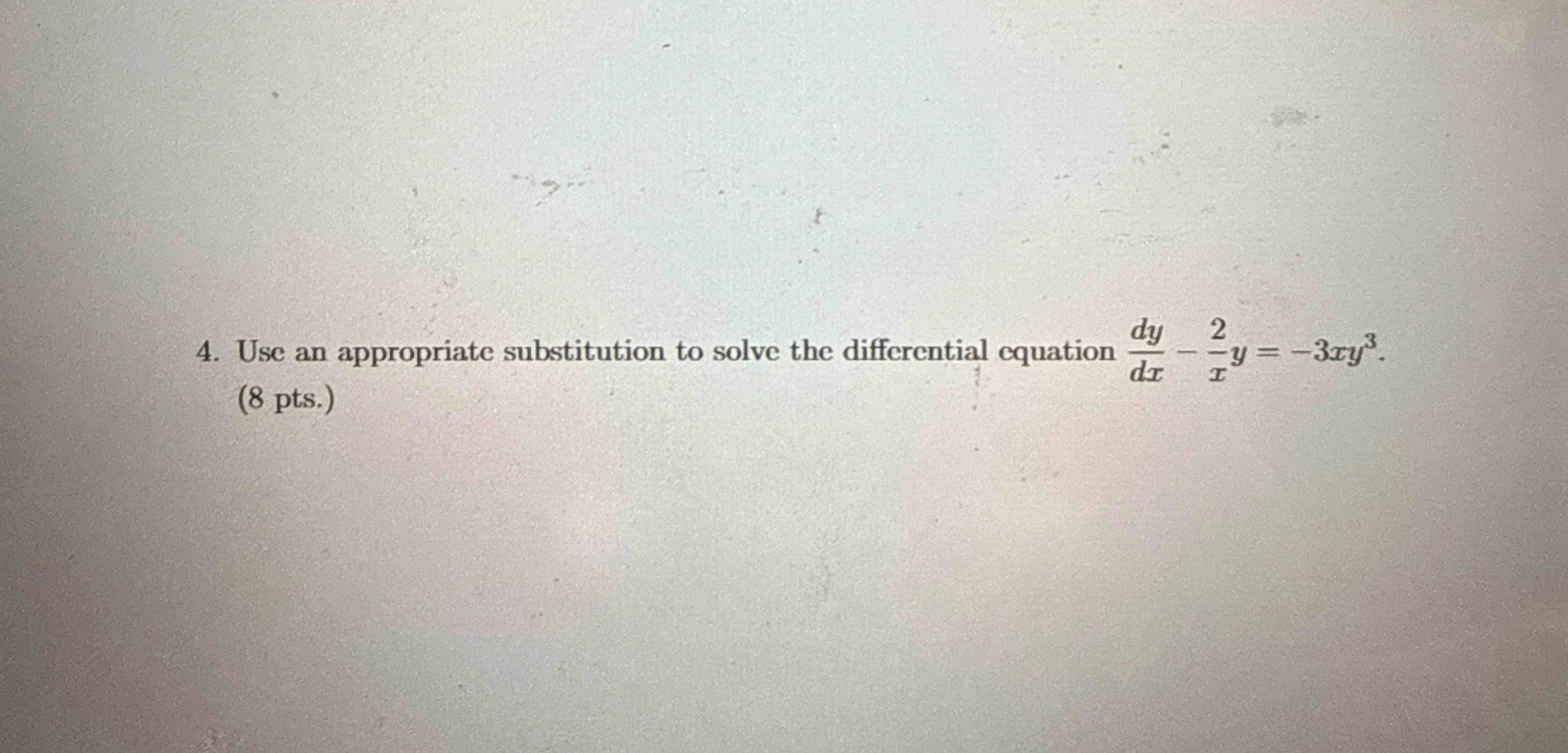 Use a n appropriate substitution t o solve the