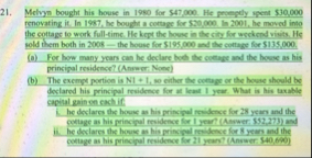 Melvyn bought his house in 1 9 8 0 for $ 4 7 , 0