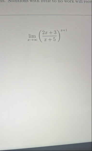lim x ( 2 x 3 x 5 ) x 1