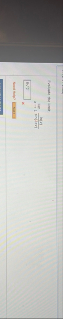 Evaluate the limit . lim x 1 l n ( x ) s i n ( 2