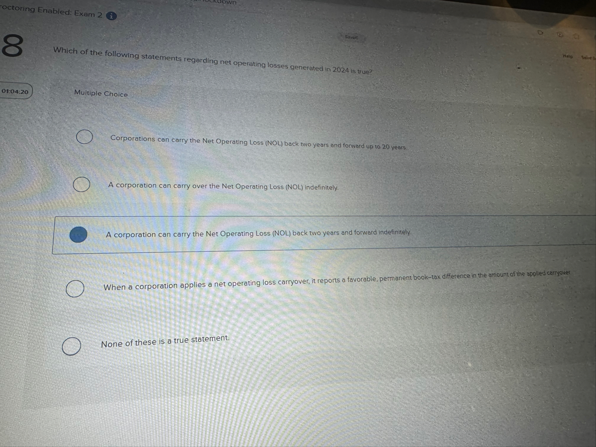 octoring Enabled: Exam 2 ( i ) 8 Sivel Which of