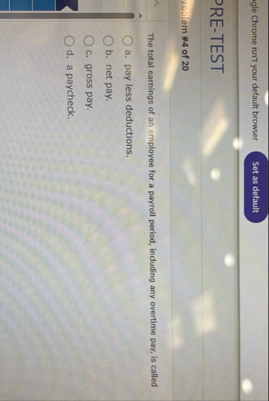 igle Chrome isn't your default browser RE - TEST