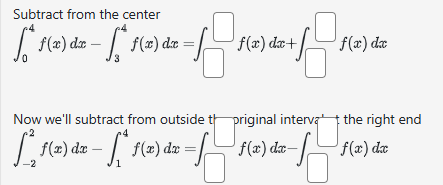 Now we'll subtract from outside the priginal