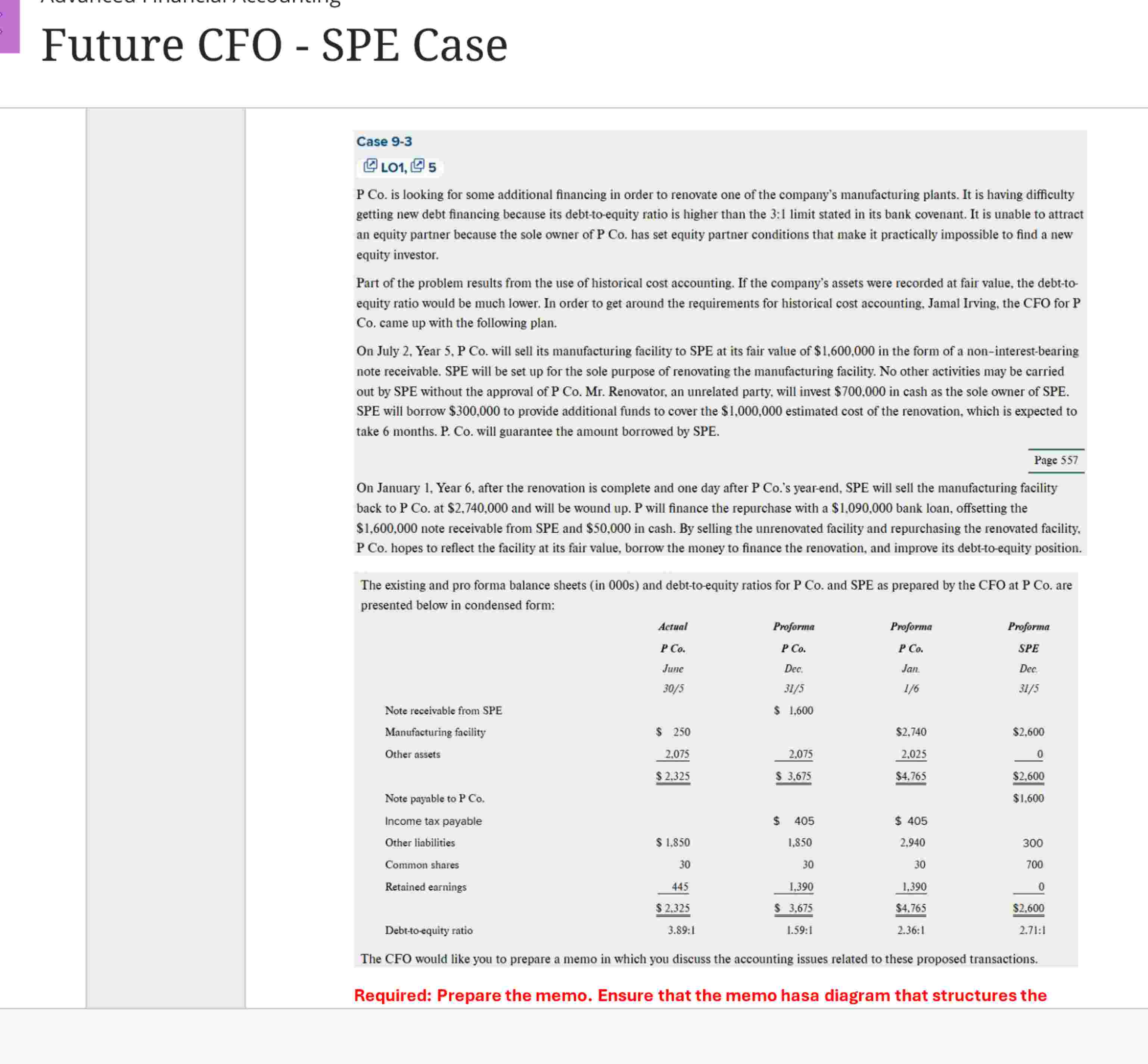 Case 9 - 3 P Co . is looking for some additional