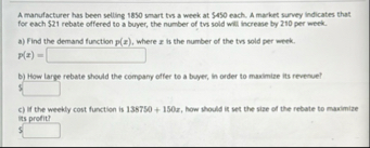 A manufacturer has been selling 1 8 5 0 smart tos