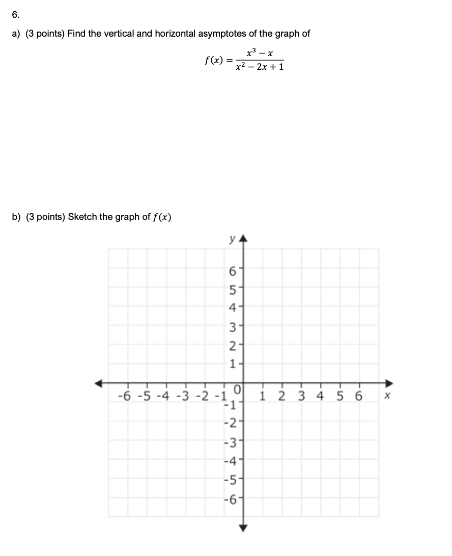 a f ( x ) = x 3 - x x 2 - 2 x + 1 b f ( x )