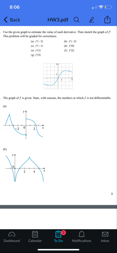 Use the given graph to estimate the value of each