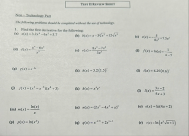 Nion - Techaologe Fart Find the first derivative