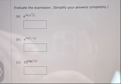Evaluate the expression. ( Simplify your answers