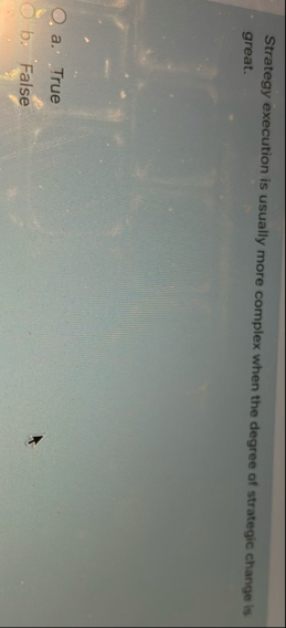 Strategy execution is usually more complex when