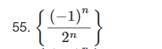 { ( - 1 ) n 2 n } find l i m i t
