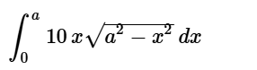 0 a 1 0 x a 2 - x 2 2 d x
